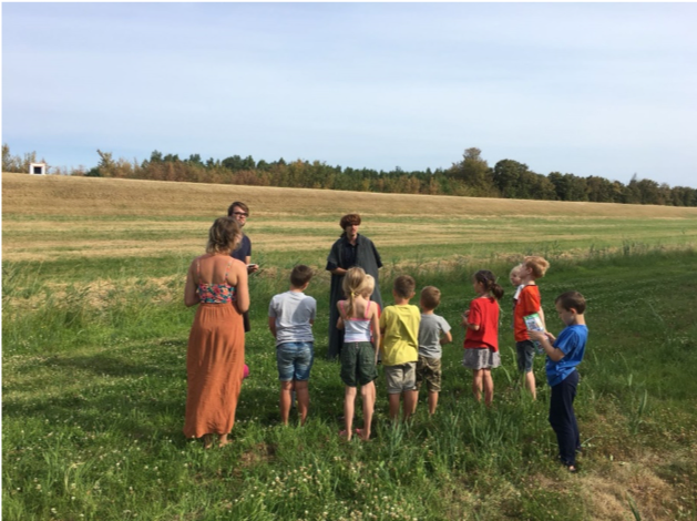 Bevers in het weiland